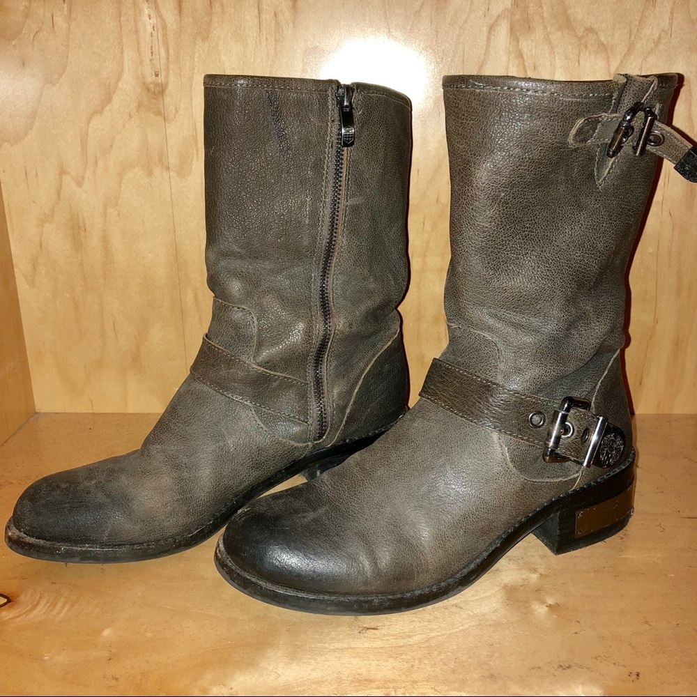 Vince Camuto Winchell Moto Leather Boots